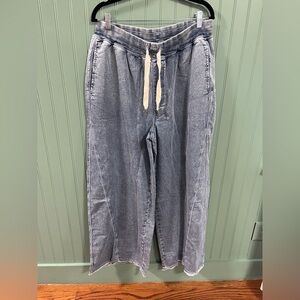 Aerie Soft Landing Trouser - Medium Indigo Wash Size L